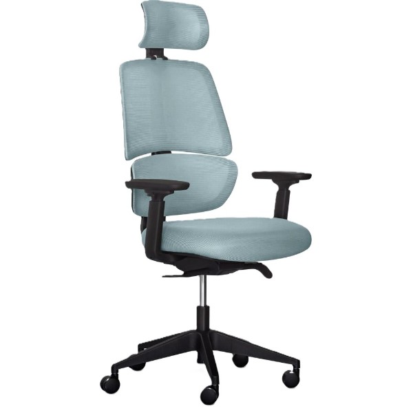 Фото - Кресло офисное Mealux Leo Air Plus Grey / Blue (Y-546 KBGL)